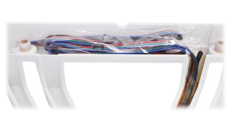 KICKER 12-inch (30cm) Square Subwoofer Grille for 11S12L7,LED, White - Image 4